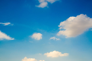 Clouds in the clear day
