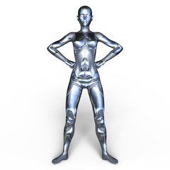 女性サイボーグ