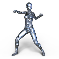 女性サイボーグ