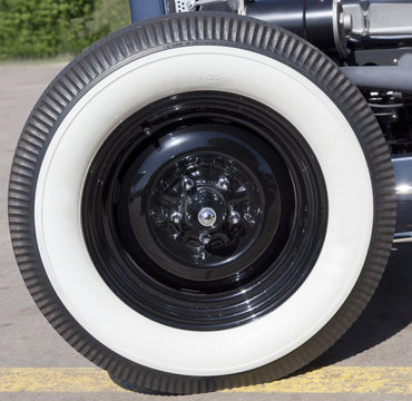 Vintage whitewall tire.