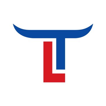 t and l logo vector. horn logo vector.