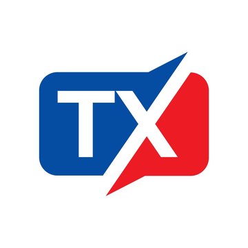 t and x logo vector. initial logo vector.