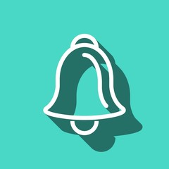 bell icon stock vector illustration flat design