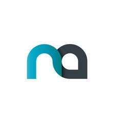 Initial Letter NA Rounded Lowercase Logo
