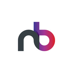 Initial Letter NB Rounded Lowercase Logo