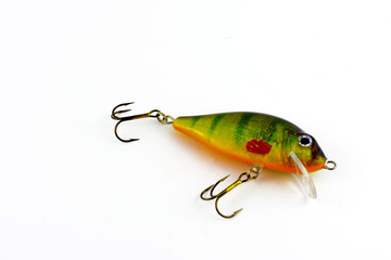 Exhibition of pirated copies of fishing metal spoon baits.