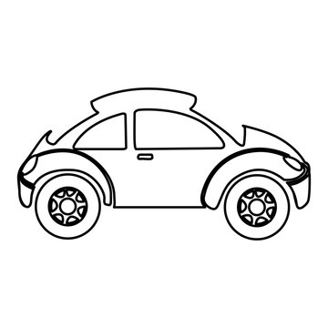 figure sport car side icon, vector illustration design