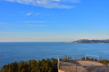 Obraz premium 鳴門公園西側の展望台(2017年2月)