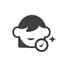 beautiful skin no acne icon