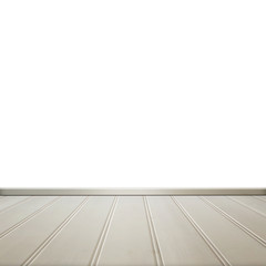 White floor with isolate on white interior room texture,background.