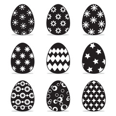 icon easter egg  set, symbol vector