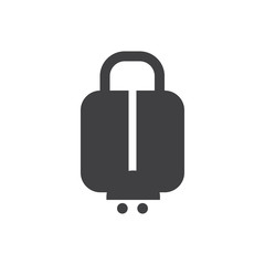 luggage airport icon vector design