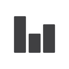 Graph data analysis icon