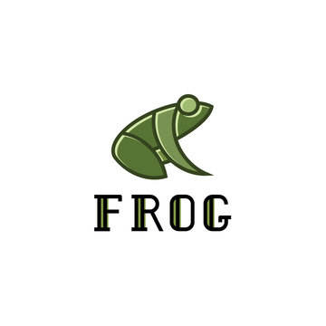 Frog illustration logos sign mark vector trend