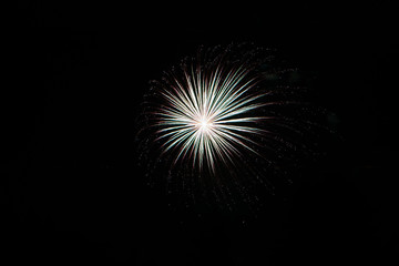 Fototapeta premium The 4th of July is cause to set off fireworks in celebration of our country.