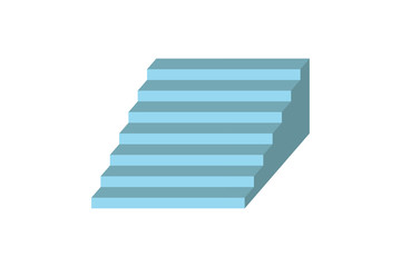 Obraz premium Stairs on white background , vector