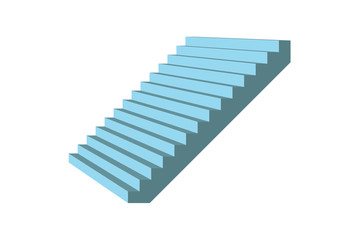 Obraz premium Stairs on white background , vector