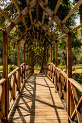 Small bridge in park