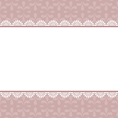 Elegant invitation. Decorative vintage frame.