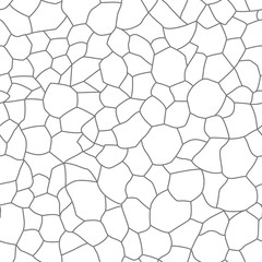 Naklejka premium Abstract line background. Stone wall seamless pattern. Vector illustration isolated on white background.
