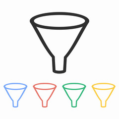 Funnel - vector icon.