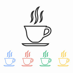 Coffee cup - vector icon.