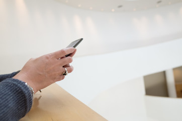 woman using cellphone