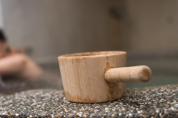 hot spring and ladle