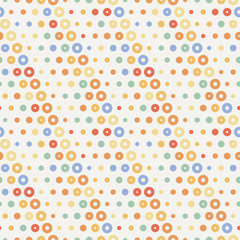 Seamless pattern with small and large peas.