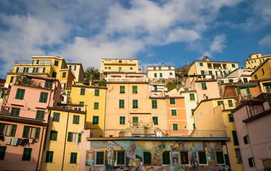 Fototapeta na wymiar Scenic and colorful Cinque terre village in Italy