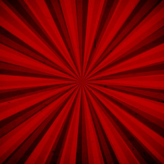 Obraz premium Red sun rays background with stains. Vector illustration eps 10.