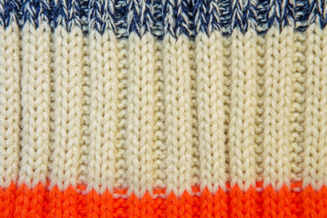 Obraz premium Close up on knit woolen fur texture.