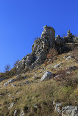 Fototapeta na wymiar summit peak cliff of mountain in matese park