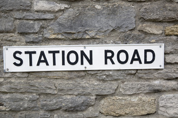 Station Road Sign