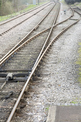 Fototapeta premium Old Railway Line Junction