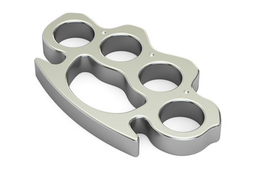 Brass knuckles, 3D rendering