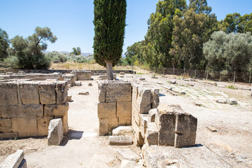 Monastery (friary) in Messara Valley at Crete island in Greece. Messara - is largest plain in Crete