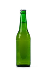 bottle of beer on white background