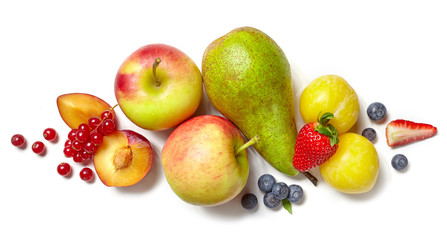 composition of various fruits and vegetables