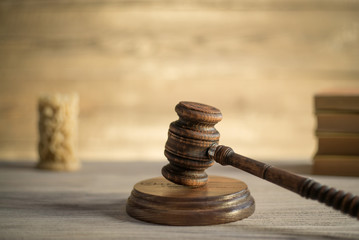 Law and Juystice theme, mallet of the judge