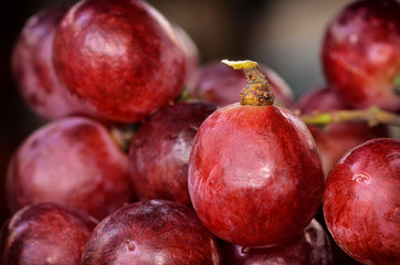 Red grapes
