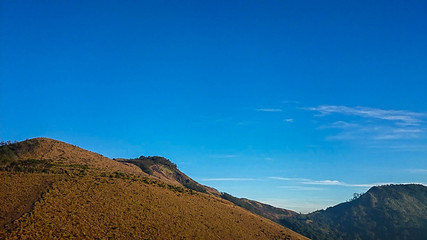 Blue sky in Mount Guntur Indonesia 