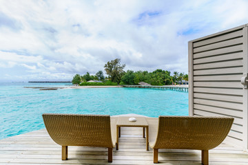 Fototapeta premium Scenery of tropical Maldives island