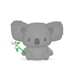 Obraz premium Cute koala cartoon vector