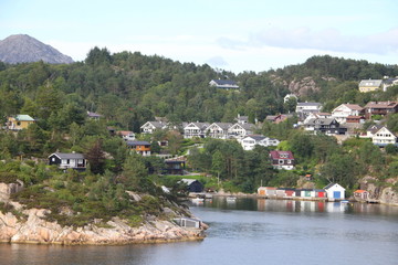 Fototapeta na wymiar ville portuaire de Bergen en Norvège