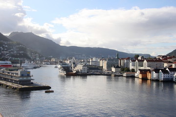 Fototapeta premium ville portuaire de Bergen en Norvège