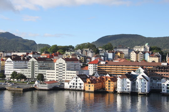 ville portuaire de Bergen en Norvège