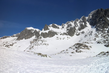 Fototapeta na wymiar Mala Studena valley in High Tatras, Slovakia