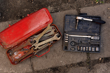 Wrench old rusty