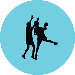 Fototapeta na wymiar handball player
